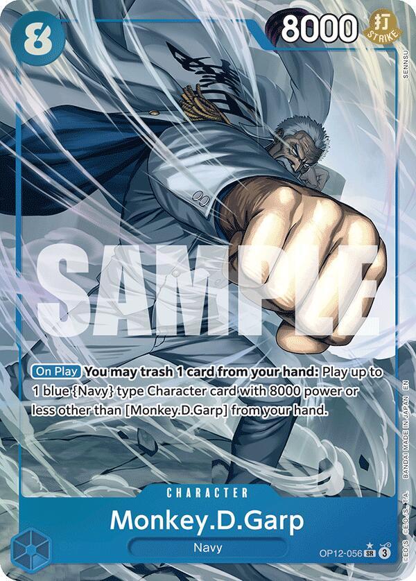 Monkey.D.Garp (Alternate Art) OP12-056 Legacy of the Master One Piece Foil NM