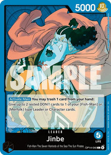 Jinbe OP14-040 Leader The Azure Sea's Seven One Piece Near Mint