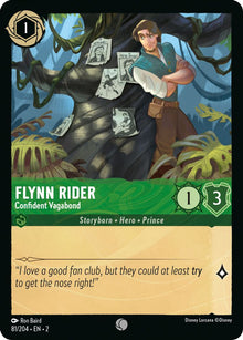 Flynn Rider - Confident Vagabond 81/204 Common Rise of the Floodborn Lorcana NM
