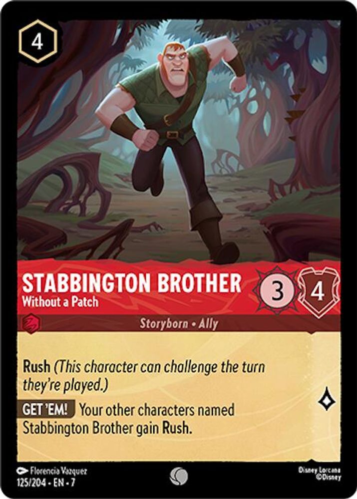Stabbington Brother - Without a Patch 125/204 Archazia's Island Lorcana NM