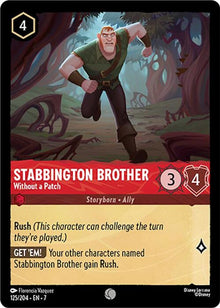 Stabbington Brother - Without a Patch 125/204 Archazia's Island Lorcana NM