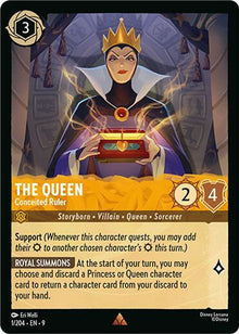 The Queen - Conceited Ruler 1/204 Rare Fabled Lorcana Near Mint