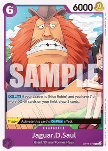 Jaguar.D.Saul OP11-075 Common A Fist of Divine Speed One Piece Near Mint