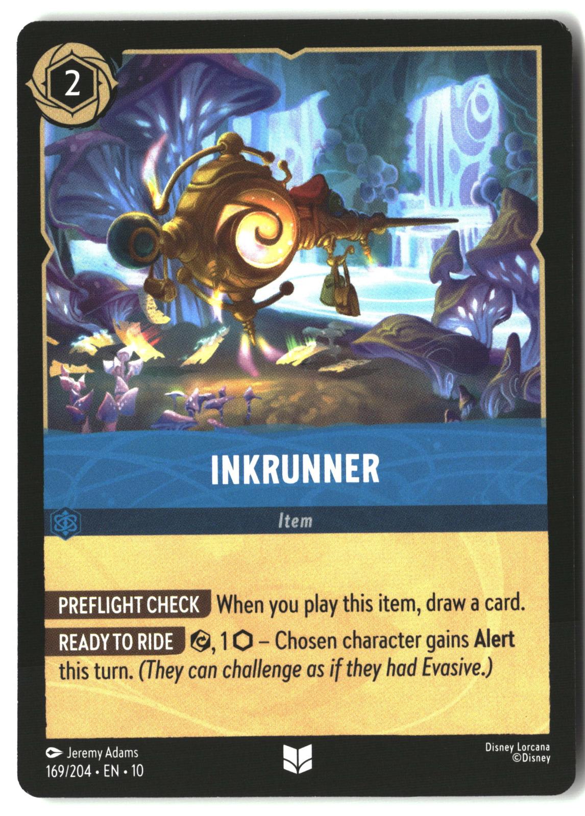 Inkrunner 169/204 Uncommon Whispers in the Well Lorcana Lightly Played
