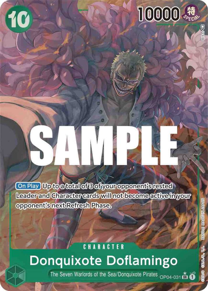 Donquixote Doflamingo (031) (Alternate Art) OP04-031 Kingdoms of Intrigue One Piece Foil NM