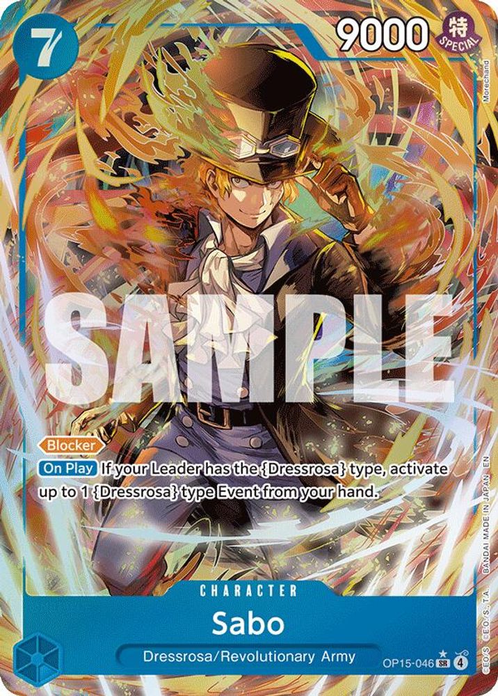 Sabo (Alternate Art) OP15-046 Adventure on Kami's Island One Piece Foil NM