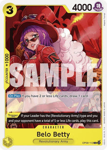 Belo Betty OP09-112 Common Emperors in the New World One Piece Near Mint
