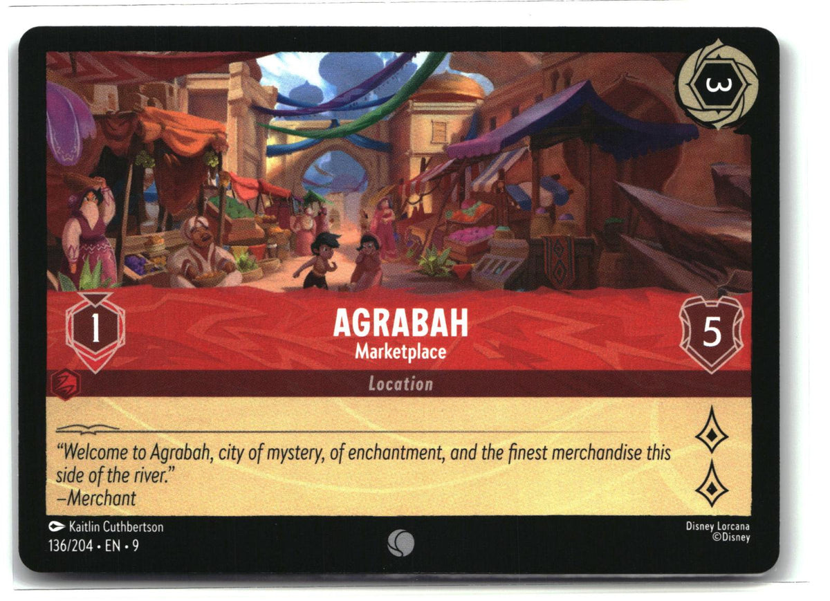 Agrabah - Marketplace 136/204 Common Fabled Lorcana Lightly Played