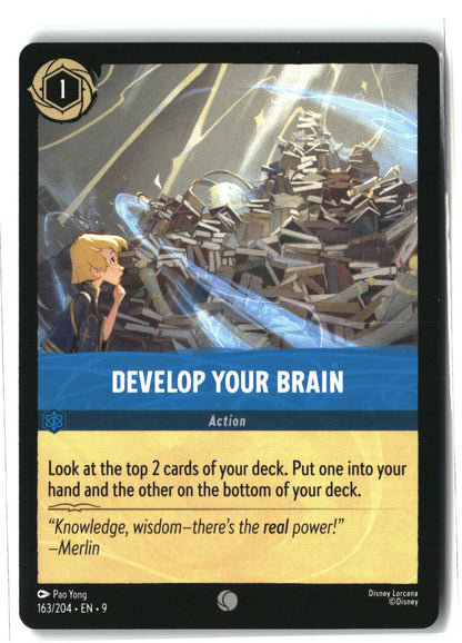 Develop Your Brain 163/204 Common Fabled Lorcana Lightly Played
