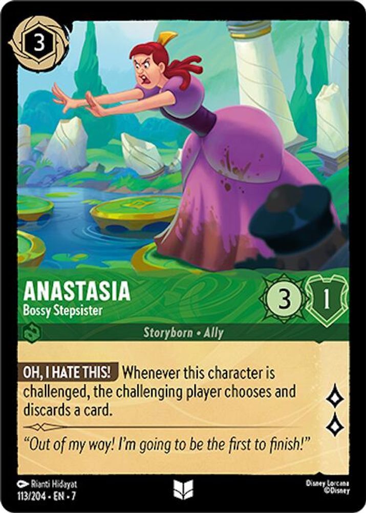 Anastasia - Bossy Stepsister 113/204 Uncommon Archazia's Island Lorcana NM