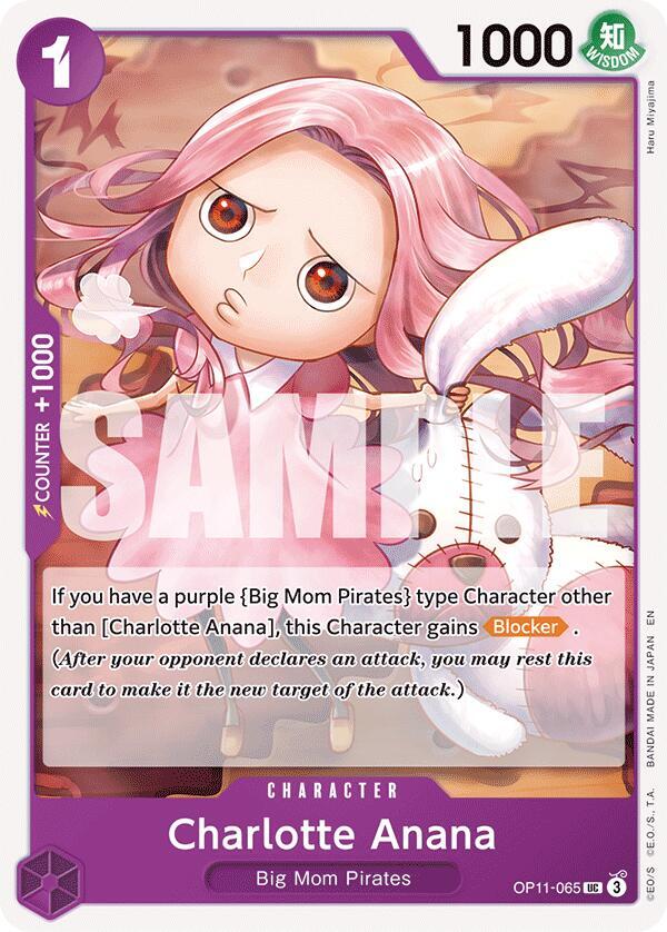 Charlotte Anana OP11-065 Uncommon A Fist of Divine Speed One Piece Near Mint