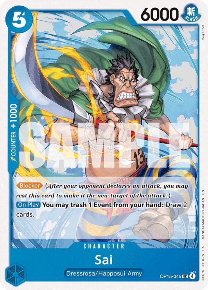Sai OP15-045 Uncommon Adventure on Kami's Island One Piece Near Mint