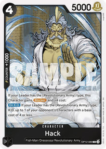 Hack OP12-089 Rare Legacy of the Master One Piece Foil Near Mint