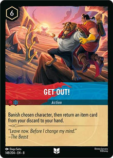 Get Out! 148/204 Uncommon Reign of Jafar Lorcana Near Mint