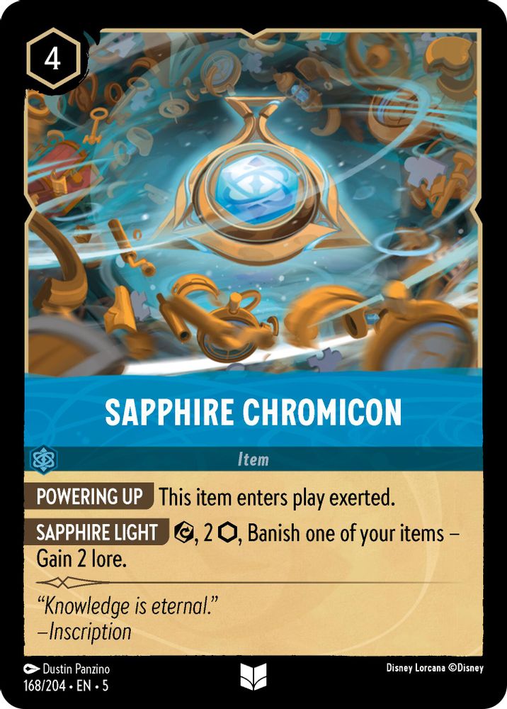 Sapphire Chromicon 168/204 Uncommon Shimmering Skies Lorcana Near Mint