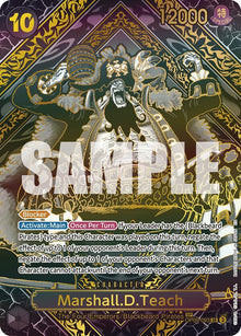 Marshall.D.Teach (SP) (Gold) OP09-093 Legacy of the Master One Piece Foil NM