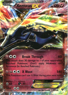 Xerneas EX 97/146 Holo EX Rare XY Pokemon Lightly Played