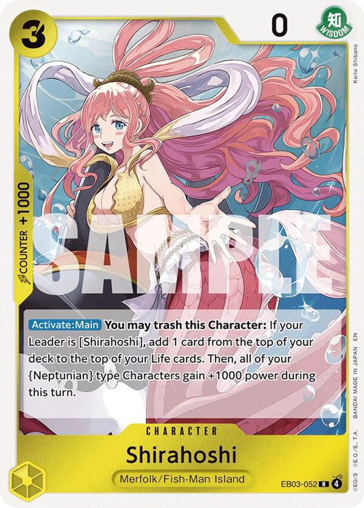 Shirahoshi EB03-052 Extra Booster: One Piece Heroines Edition One Piece Foil NM