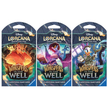 Disney Lorcana: Whispers in the Well Sleeved Booster Pack Art Bundle Lorcana