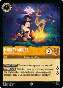 Mickey Mouse - Expedition Leader 26/204 Super Rare Wilds Unknown Lorcana NM
