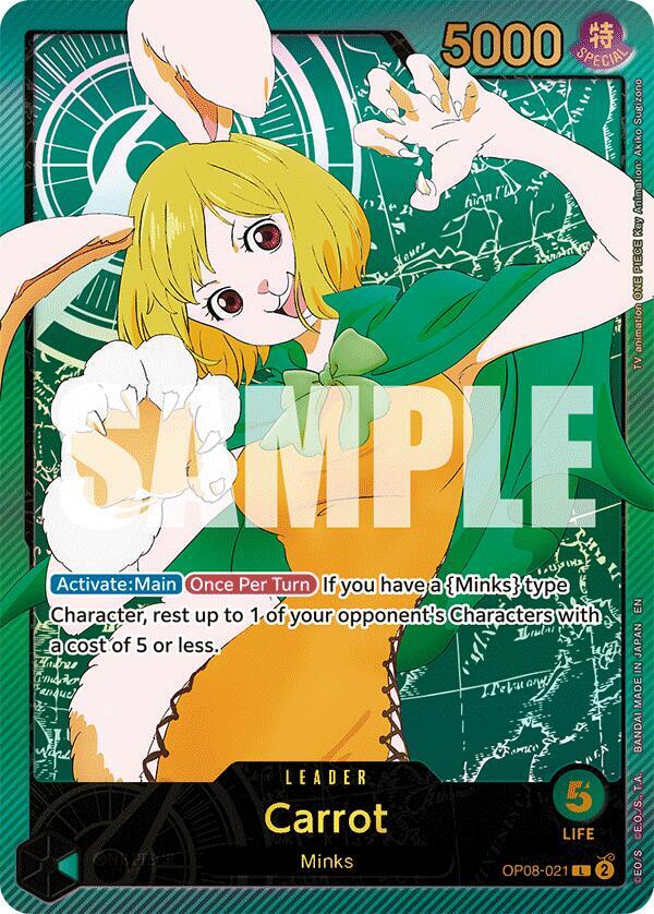 Carrot (SP) OP08-021 Extra Booster: Anime 25th Collection One Piece Foil NM