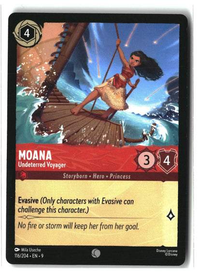 Moana - Undeterred Voyager 116/204 Common Fabled Lorcana Lightly Played