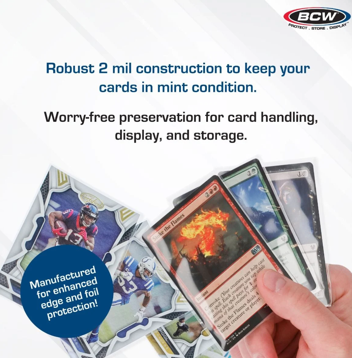 100 ct. Penny Card Soft Sleeves  - for Standard Sized Cards by BCW