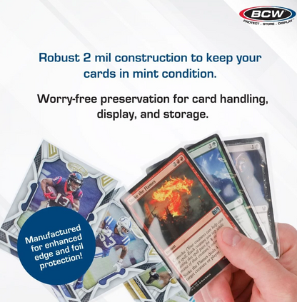 100 ct. Penny Card Soft Sleeves  - for Standard Sized Cards by BCW