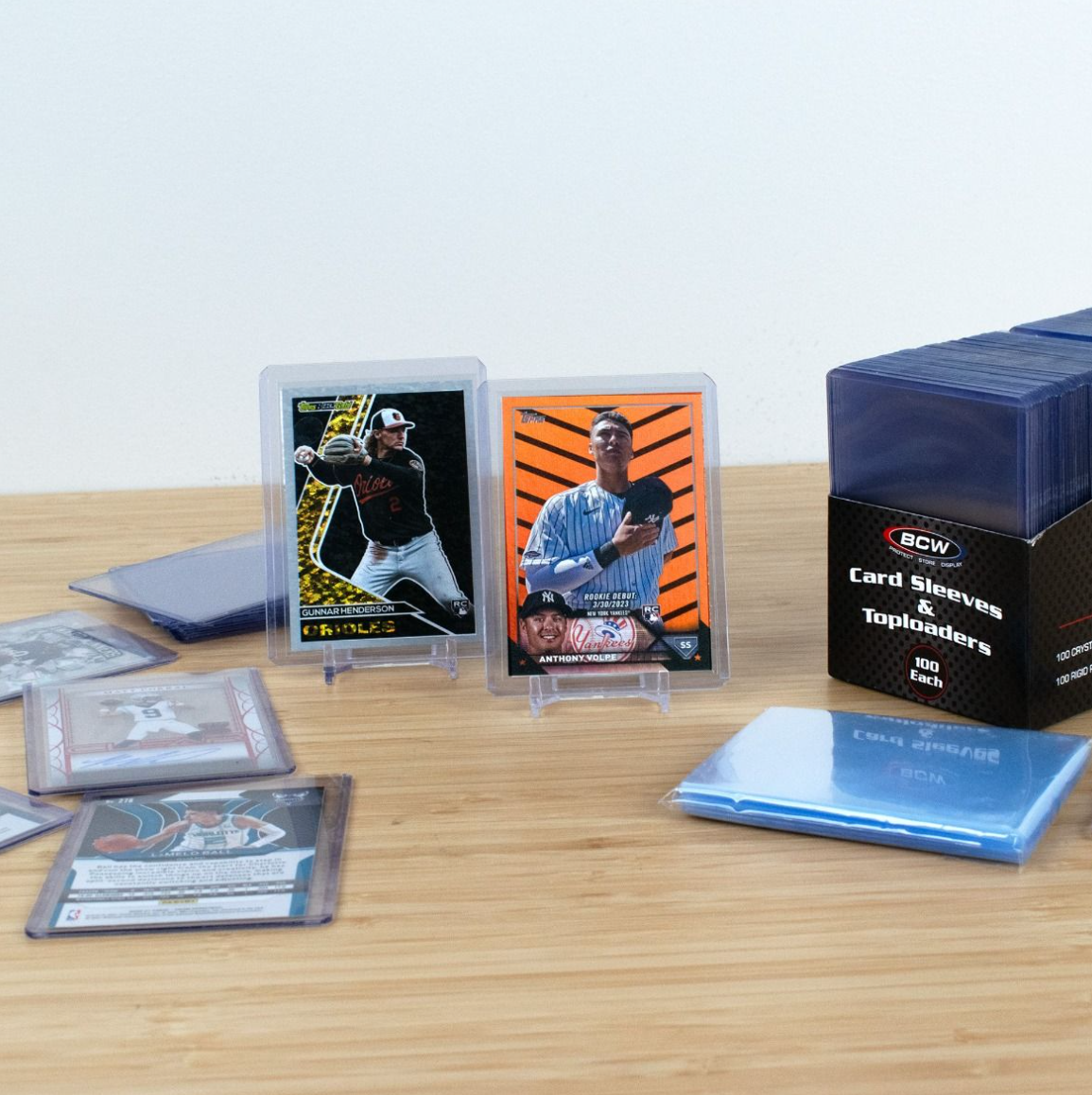 100 Count Card Sleeves and Top Loader Combo Pack - 3x4 Standard BCW