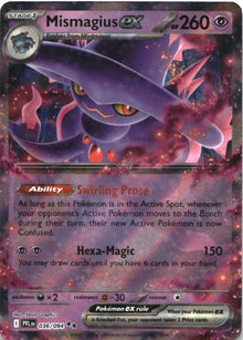 Mismagius ex 036/094 Double Rare Phantasmal Flames Pokemon Near Mint