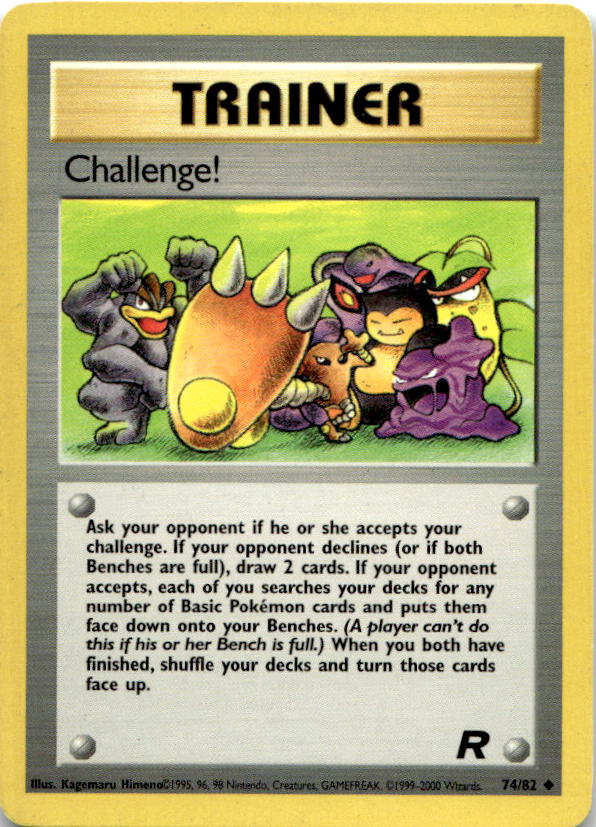 Challenge! 74/82 Uncommon Team Rocket Pokemon Unlimited Vintage