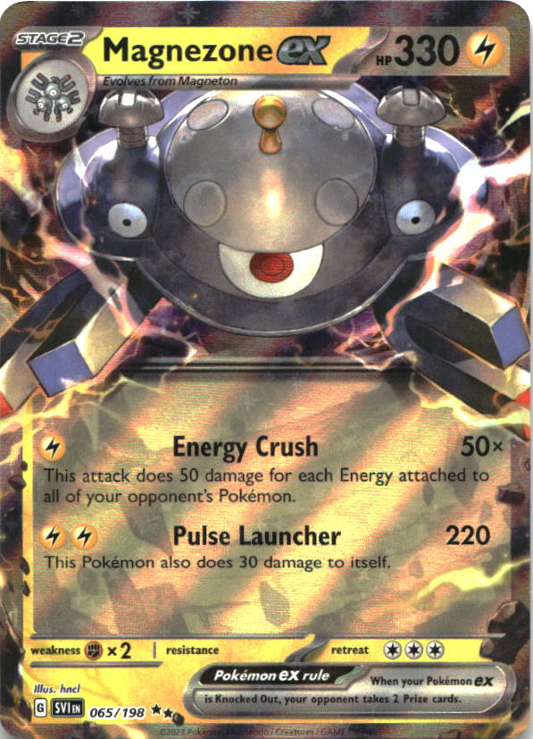 Magnezone ex 065/198 Double Rare Scarlet & Violet Pokemon Near Mint