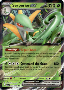 Serperior ex 003/086 Holo Double Rare Black Bolt Pokemon Near Mint