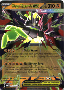 Mega Zygarde ex 047/088 Double Rare Perfect Order Pokemon Near Mint