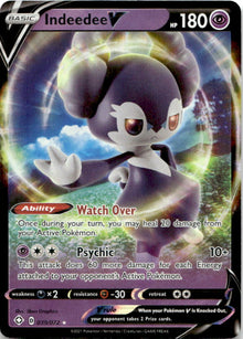 Indeedee V 039/072 Holo V Rare Shining Fates Pokemon Near Mint