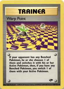 Warp Point 126/132 Common Gym Challenge Pokemon Unlimited Vintage