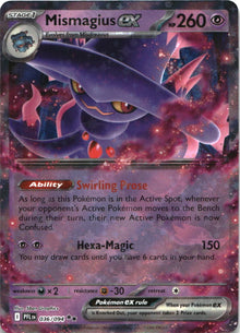 Mismagius ex 036/094 Double Rare Phantasmal Flames Pokemon Near Mint