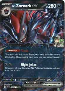 N's Zoroark ex 098/159 Double Rare Journey Together Pokemon Near Mint