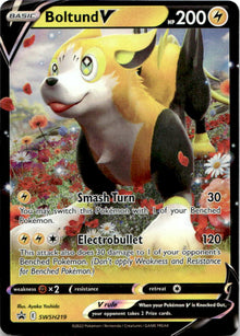 Boltund V SWSH219 Holo Promo Sword & Shield Promo Pokemon Near Mint