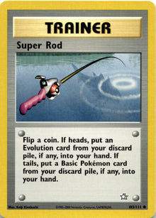 Super Rod 103/111 Common Neo Genesis Pokemon Unlimited Vintage