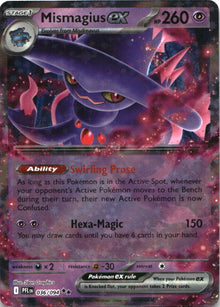 Mismagius ex 036/094 Double Rare Phantasmal Flames Pokemon Near Mint