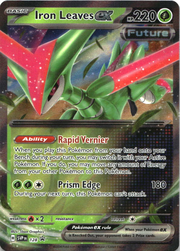 Iron Leaves ex 128 Holo Promo Scarlet & Violet Promo Pokemon Near Mint