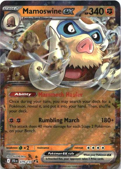 Mamoswine ex 079/159 Double Rare Journey Together Pokemon Near Mint
