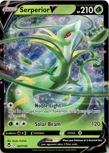 Serperior V 007/195 Holo V Rare Silver Tempest Pokemon Near Mint