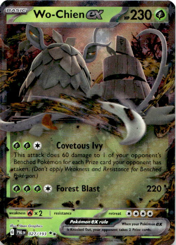 Wo-Chien ex 027/193 Double Rare Paldea Evolved Pokemon Near Mint