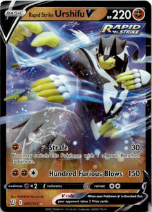 Rapid Strike Urshifu V 087/163 Holo V Rare Battle Styles Pokemon Near Mint