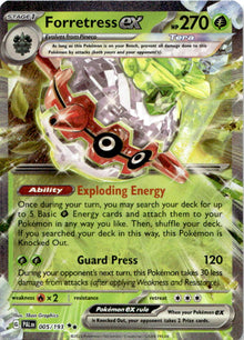 Forretress ex 005/193 Double Rare Paldea Evolved Pokemon Near Mint