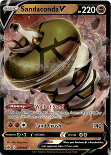 Sandaconda V 089/198 Holo V Rare Chilling Reign Pokemon Near Mint