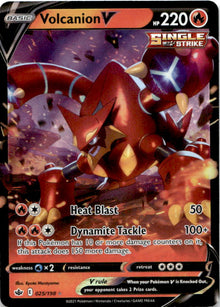 Volcanion V 025/198 Holo V Rare Chilling Reign Pokemon Near Mint