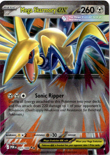 Mega Skarmory ex 055/088 Double Rare Perfect Order Pokemon Near Mint